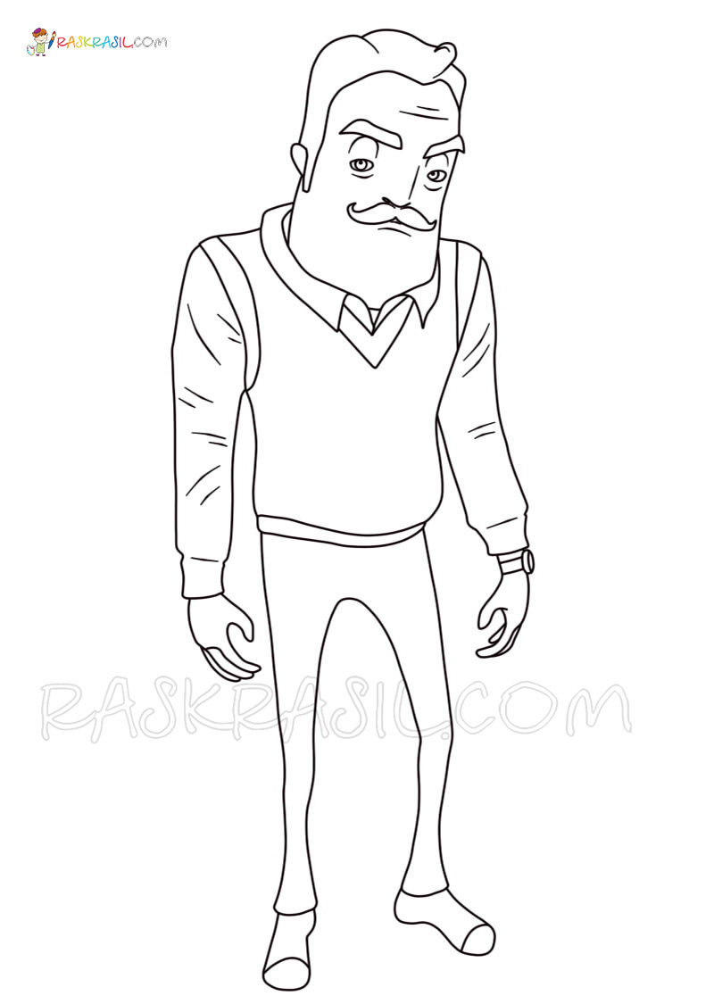 Hello Neighbor Coloring Pages. 22 New Images Free Printable