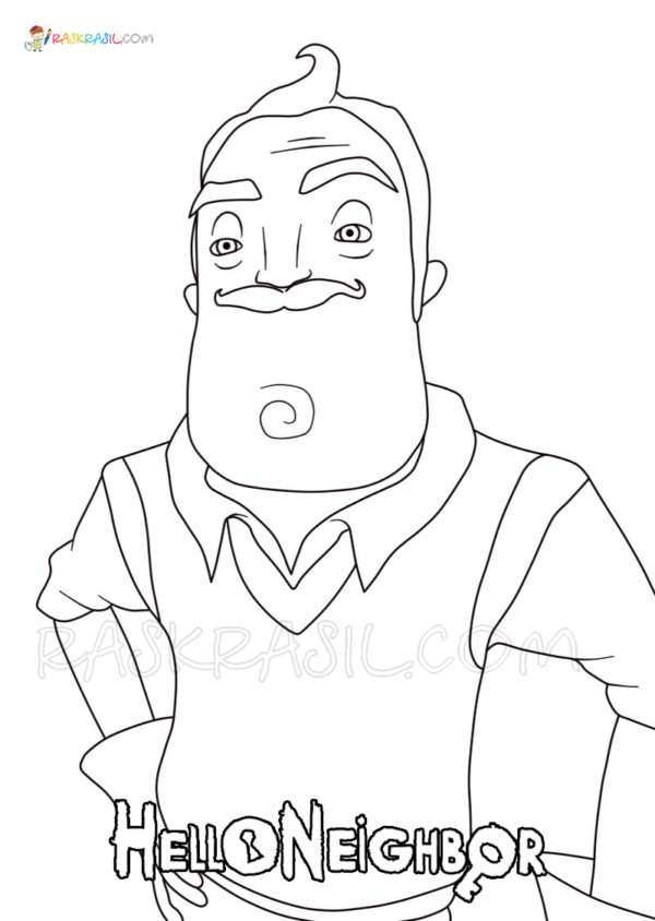 Hello Neighbor Coloring Pages. 22 New Images Free Printable