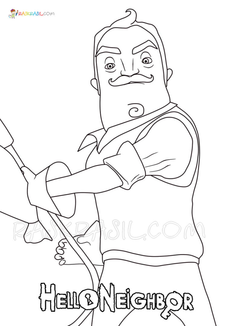 Hello Neighbor Coloring Pages. 22 New Images Free Printable
