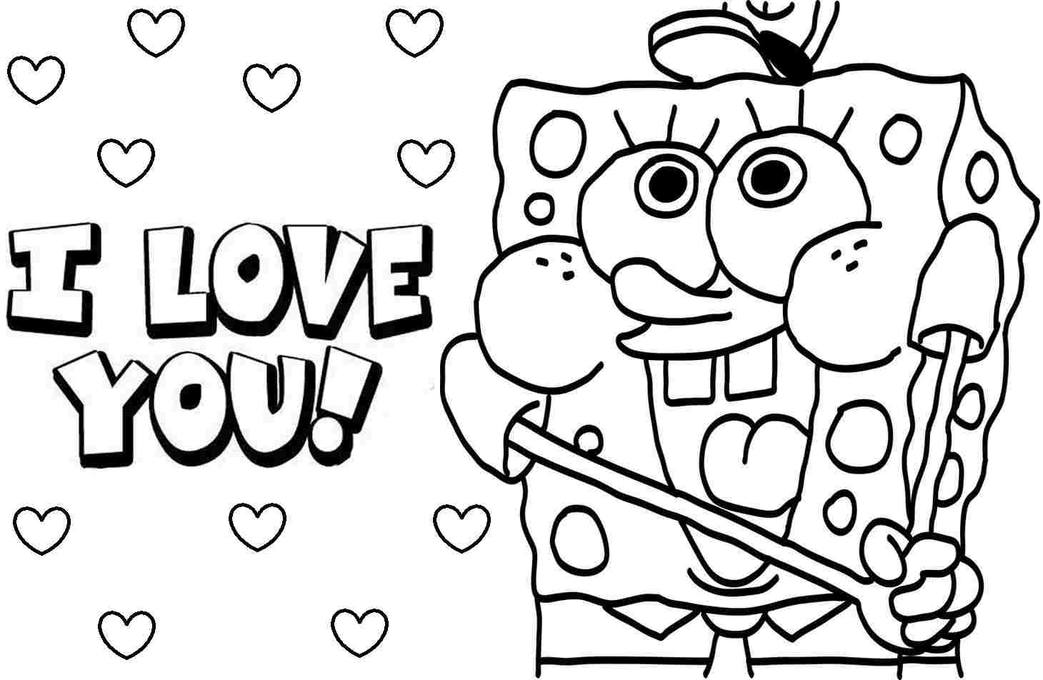 I Love You Coloring Pages | 40 New Images Free Printable