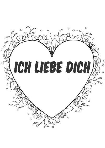  Ausmalbilder Ich Liebe Dich 