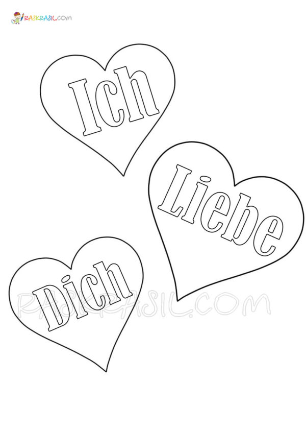 Ausmalbilder Ich Liebe Dich | 30 Malvorlagen für eine Liebeserklärung