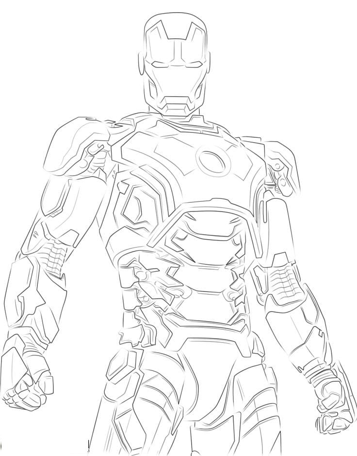 Desenhos do Homem de Ferro para colorir - 90 imagens para imprimir