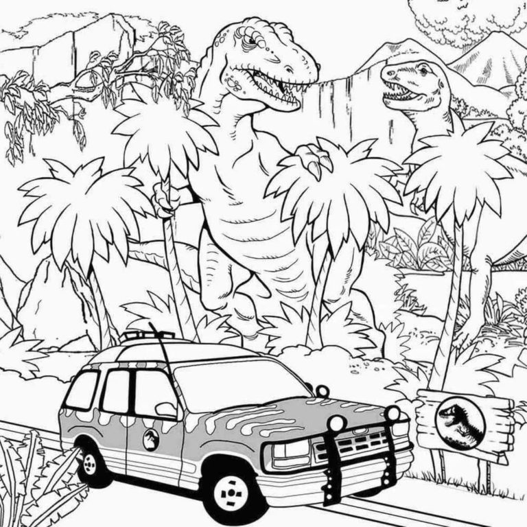 Jurassic World Coloring Pages
