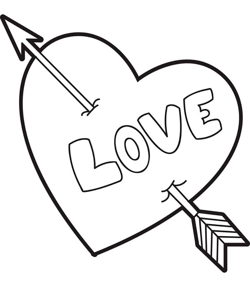 Desenhos de Amor para colorir - 105 imagens grátis para impressão