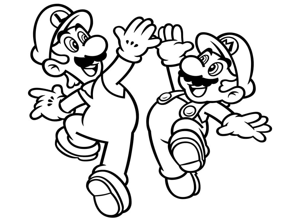 Dibujos de Luigi para colorear - 55 imágenes para imprimir gratis
