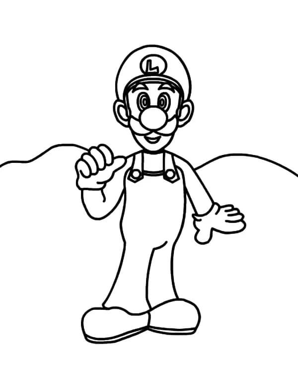 Dibujos de Luigi para colorear - 55 imágenes para imprimir gratis
