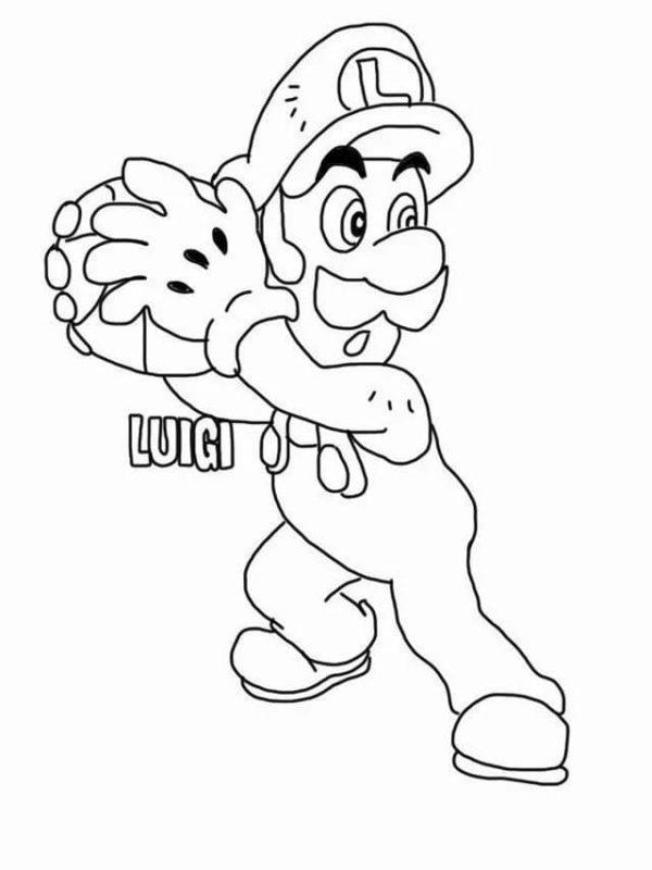 Luigi Coloring Pages | 55 Best Images Free Printable