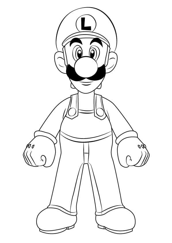 Luigi Coloring Pages | 55 Best Images Free Printable