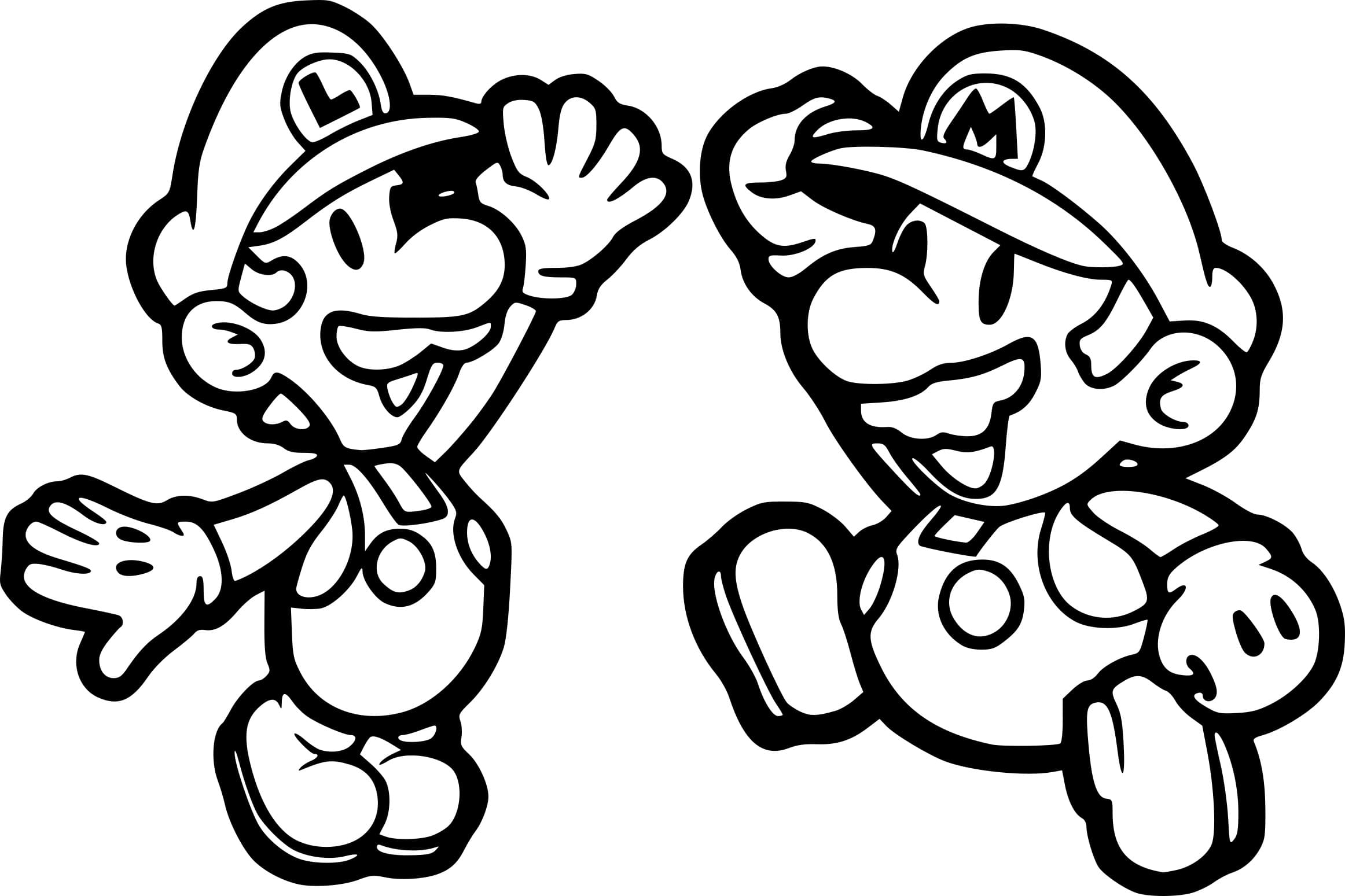 Coloriage Mario à imprimer