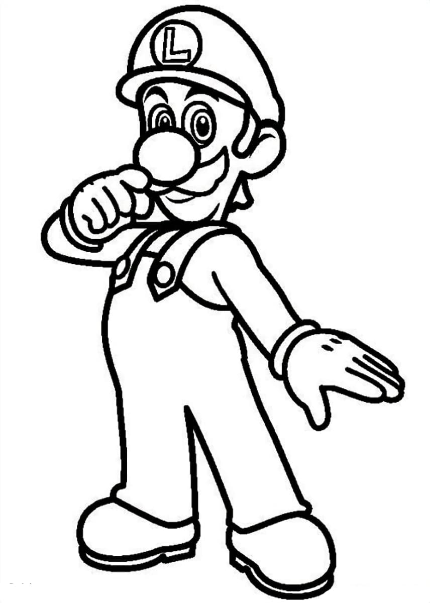 Coloriage Mario à imprimer