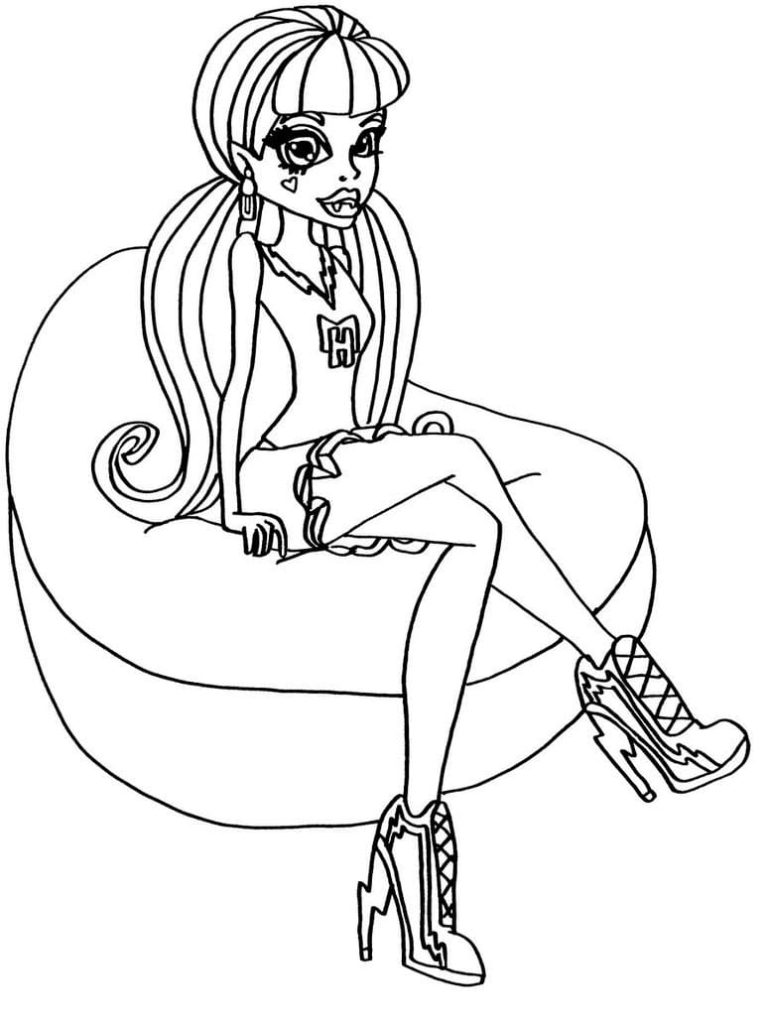 Desenhos de Monster High para colorir - 100 imagens para imprimir