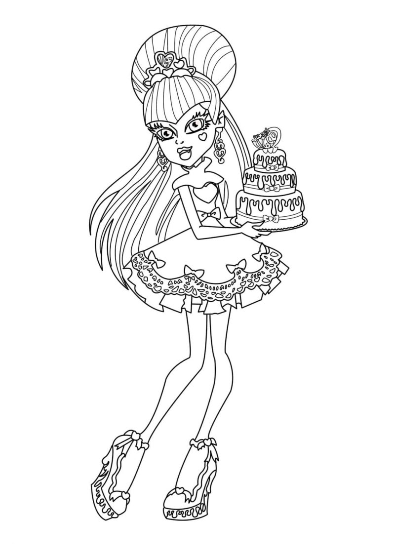 Monster High Coloring Pages | 100 images Free Printable