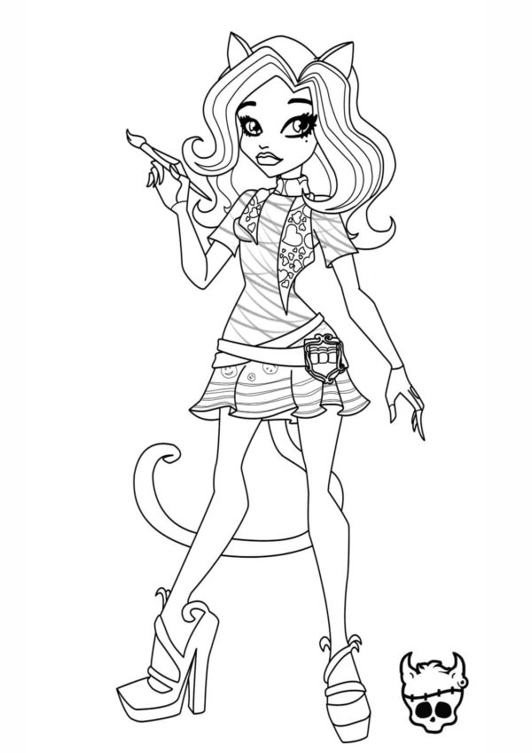 Ausmalbilder Monster High | 100 Malvorlagen zum kostenlosen Drucken