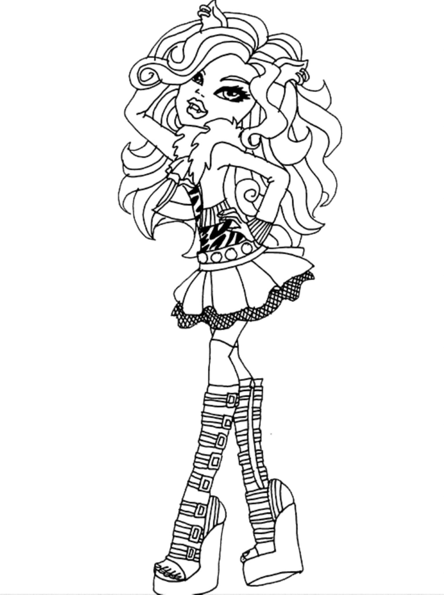 Monster High Coloring Pages | 100 images Free Printable
