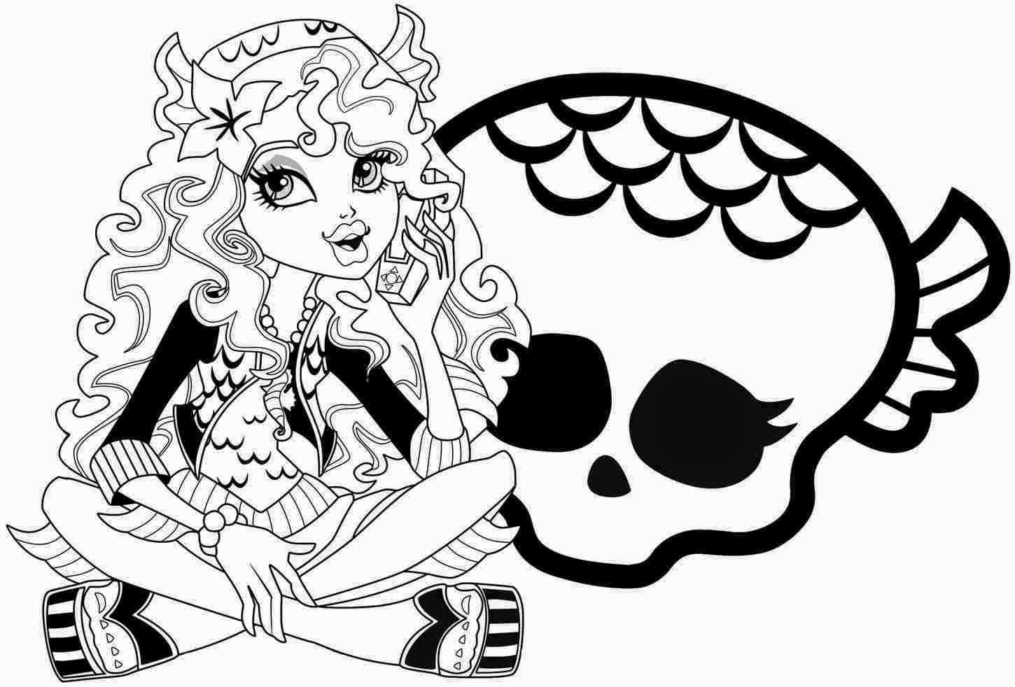 Dibujos de Monster High para colorear - 100 imágenes para imprimir