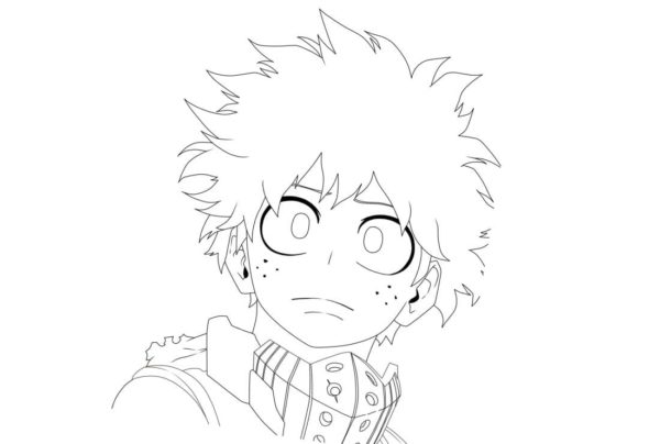 Coloriage My hero Academia à imprimer