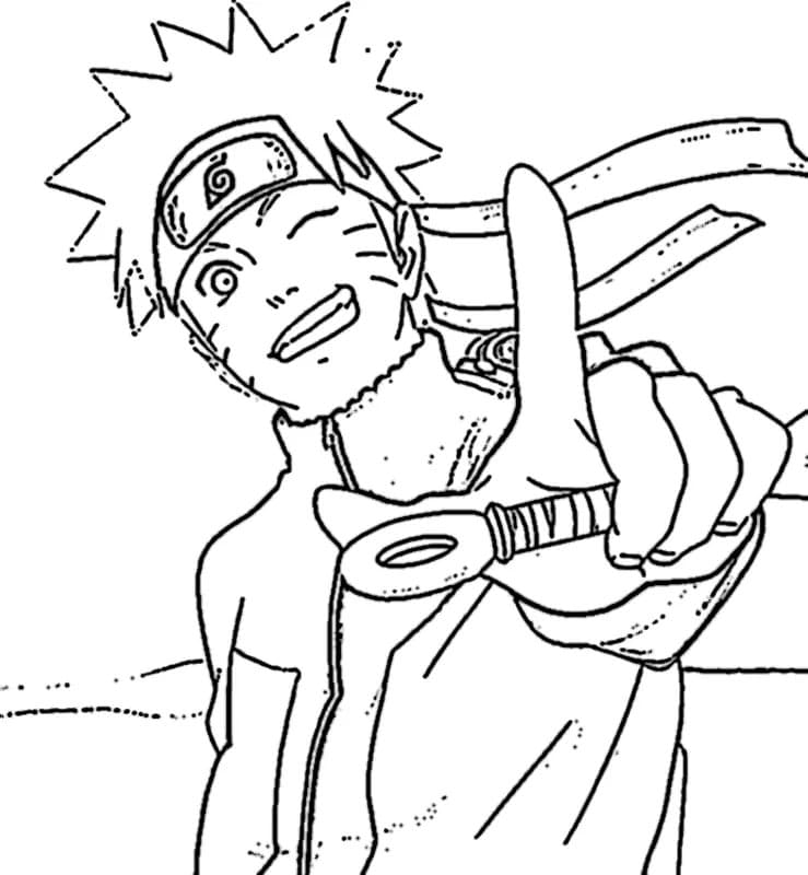 Coloriage Naruto à imprimer