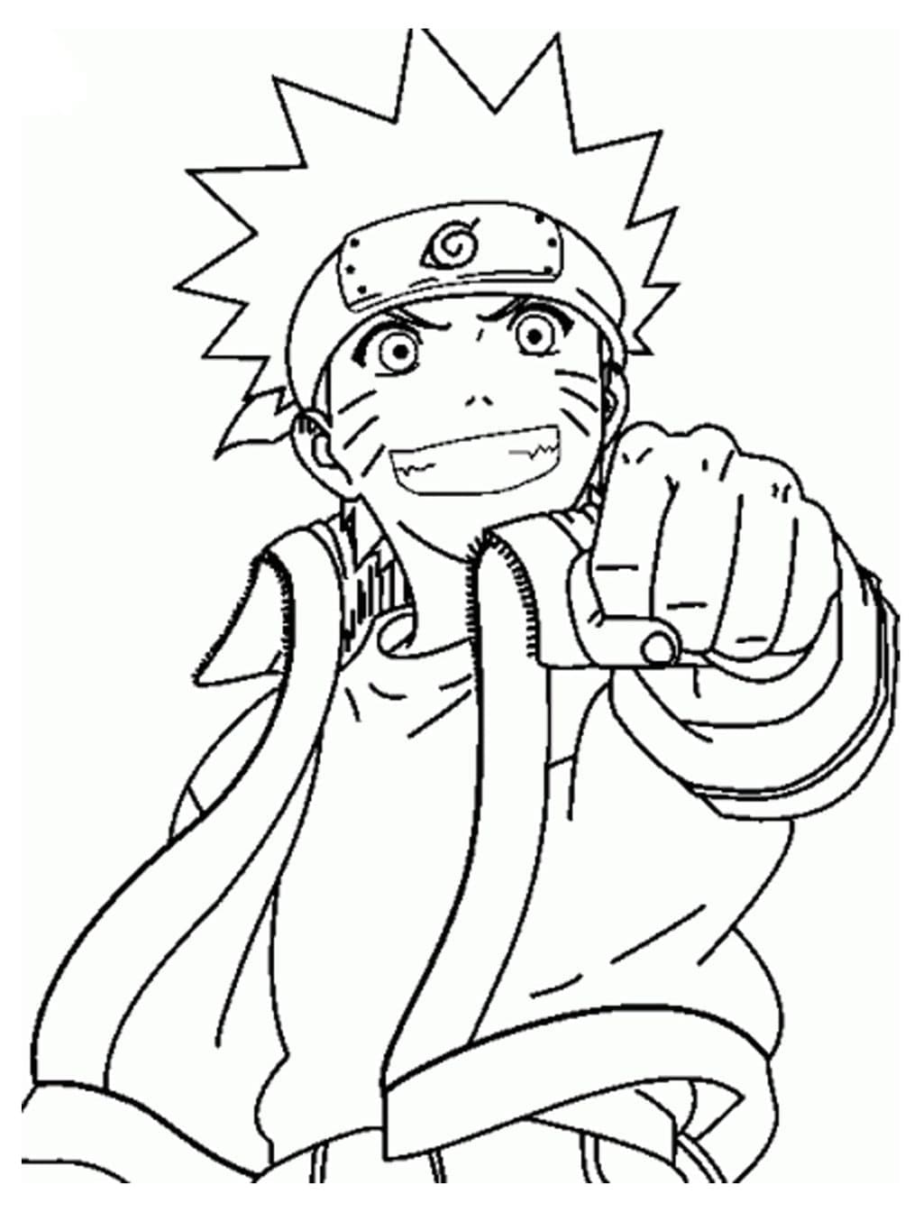 Naruto Coloring Page Printable for Free Download