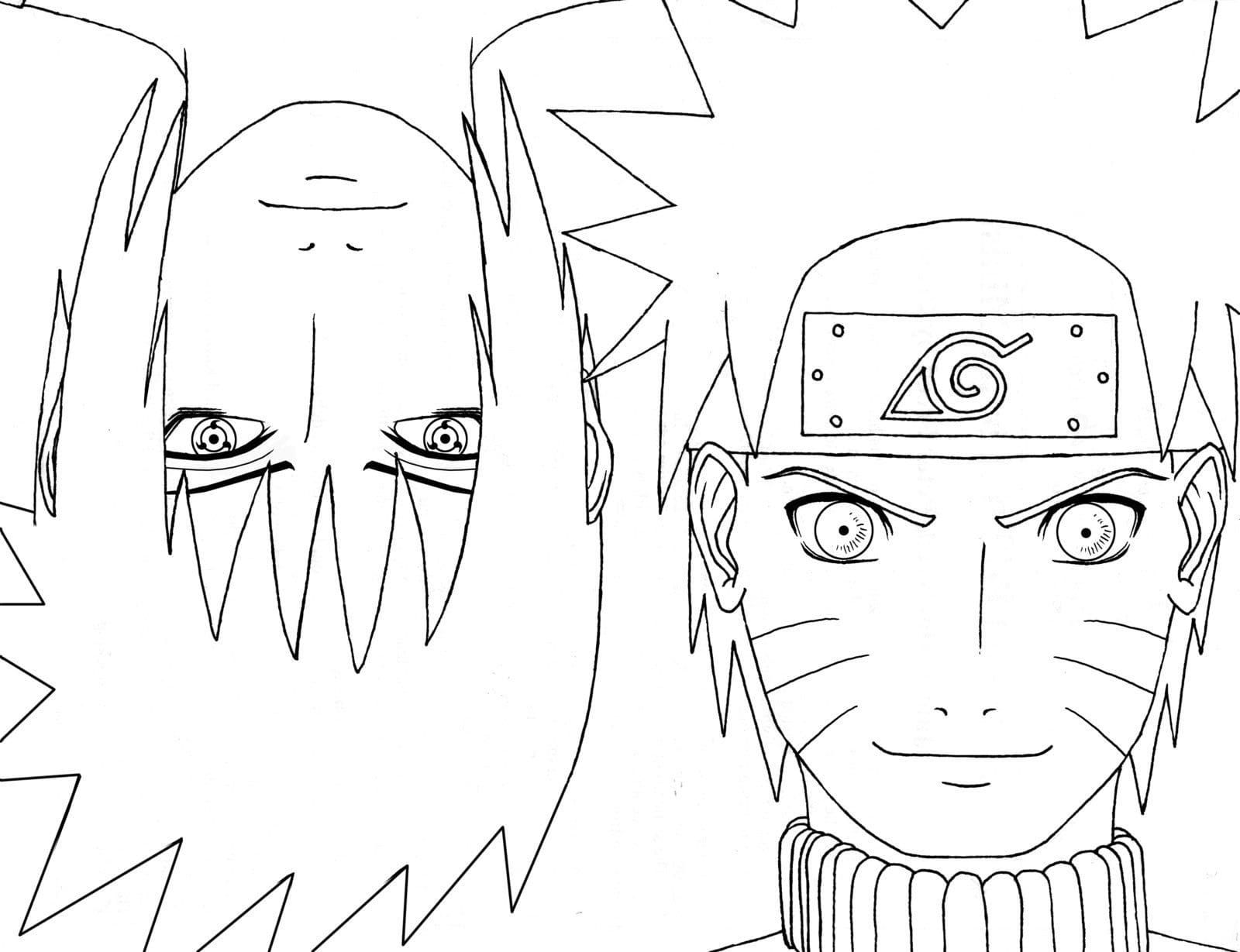Naruto possuido para colorir - Imprimir Desenhos