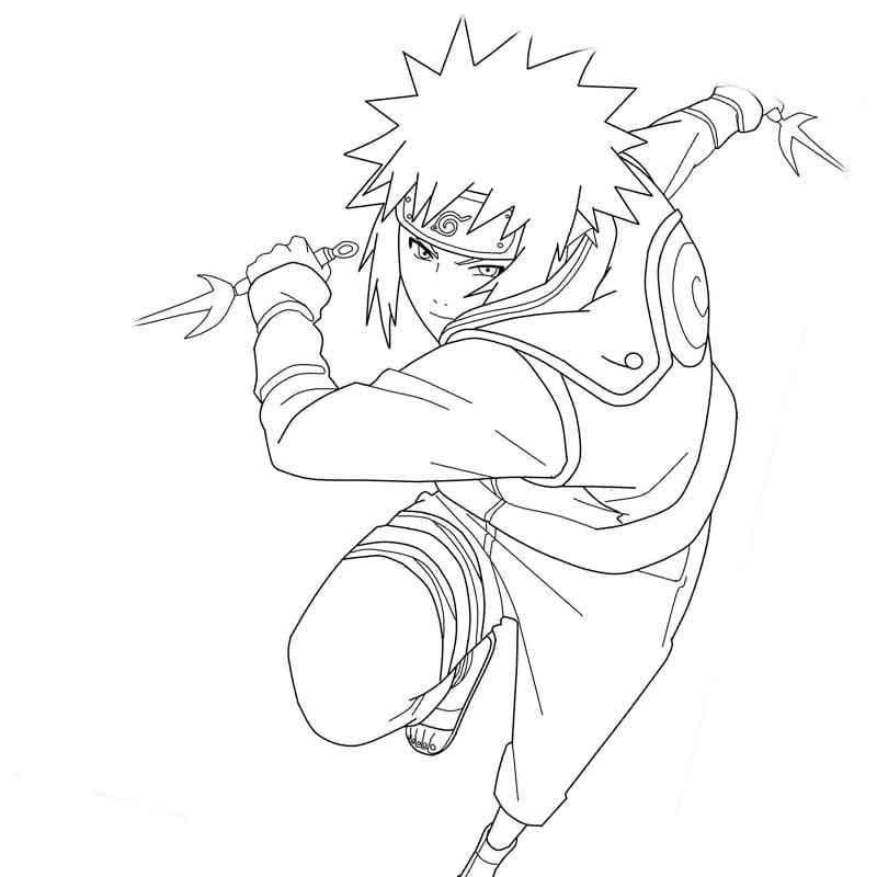 Engraçado Minato para colorir