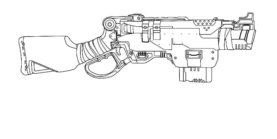 Coloriage Nerf Gun - 40 nouvelles images pour une impression gratuite