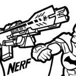 nerf coloring pages with Superhero action Spiderman S W A T & Nerf guns vs Batman Coloring