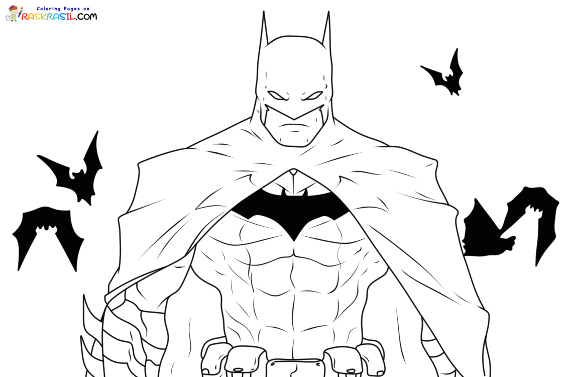 Coloriage Batman - 110 pages à colorier à imprimer gratuits