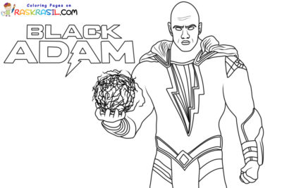 Black Adam Coloring Pages