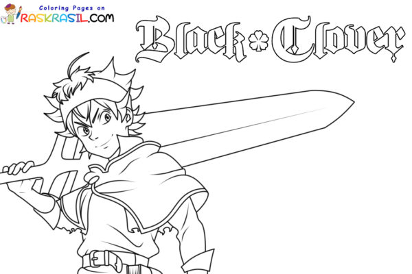 Coloriage Black Clover à imprimer