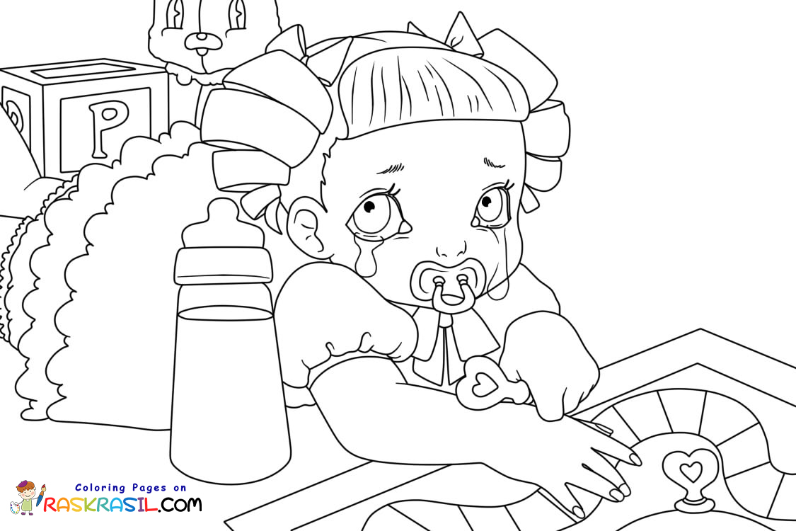 Cry Baby Coloring Pages Melanie Martinez