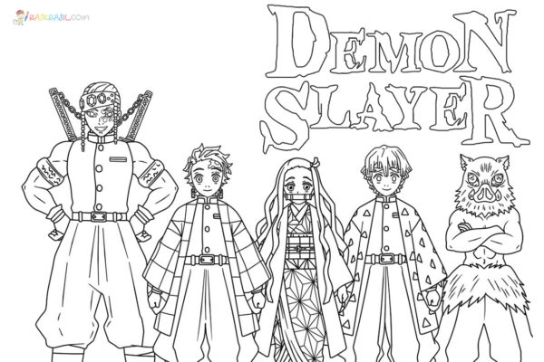 Demon Slayer Coloring Pages