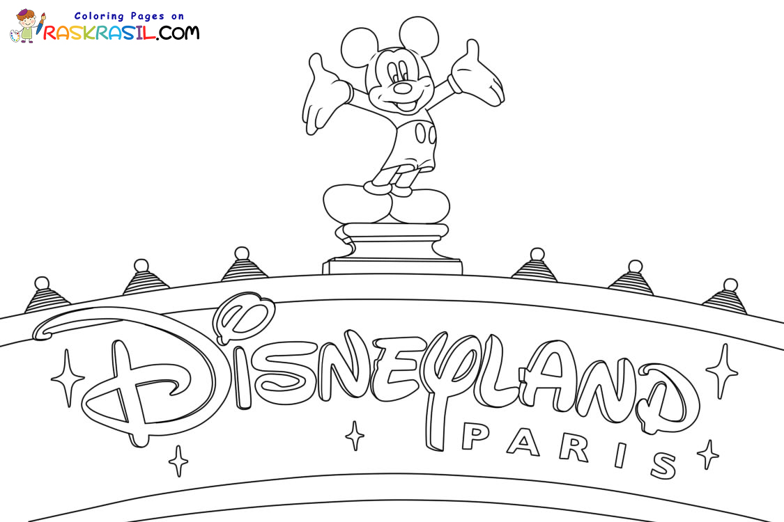 Dibujos de Disneyland para Colorear