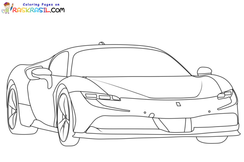 Ferrari Coloring Pages
