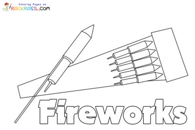 Fireworks Coloring Pages