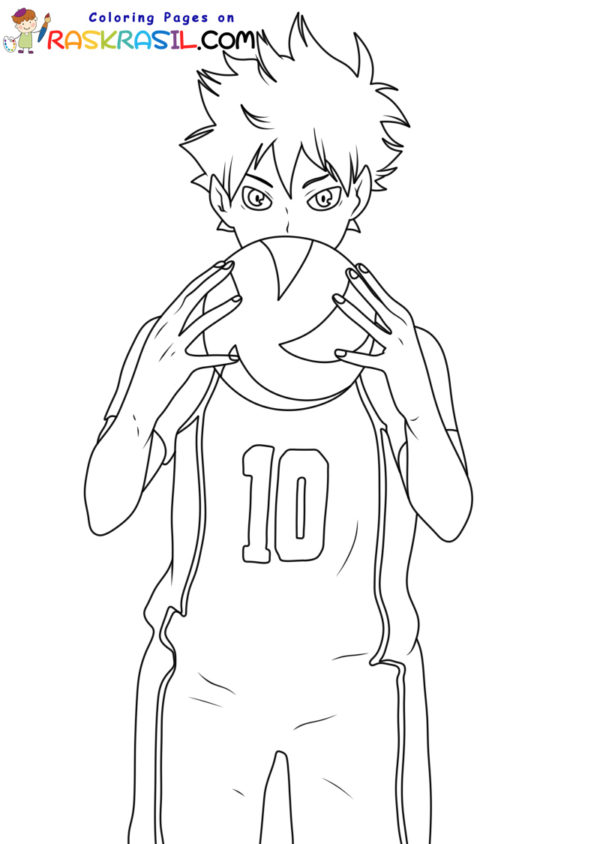 Раскраски из аниме Волейбол (Haikyuu!!) - Распечатать бесплатно