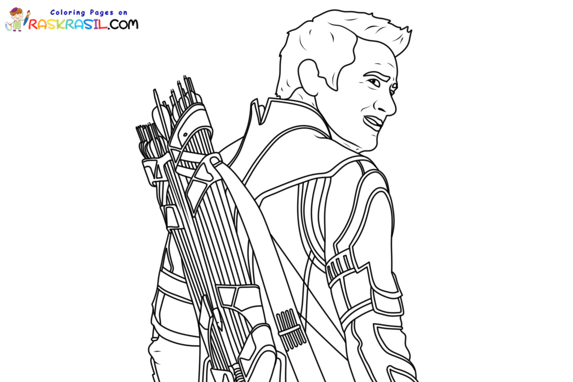 Hawkeye Coloring Pages | 70 Pictures Free Printable