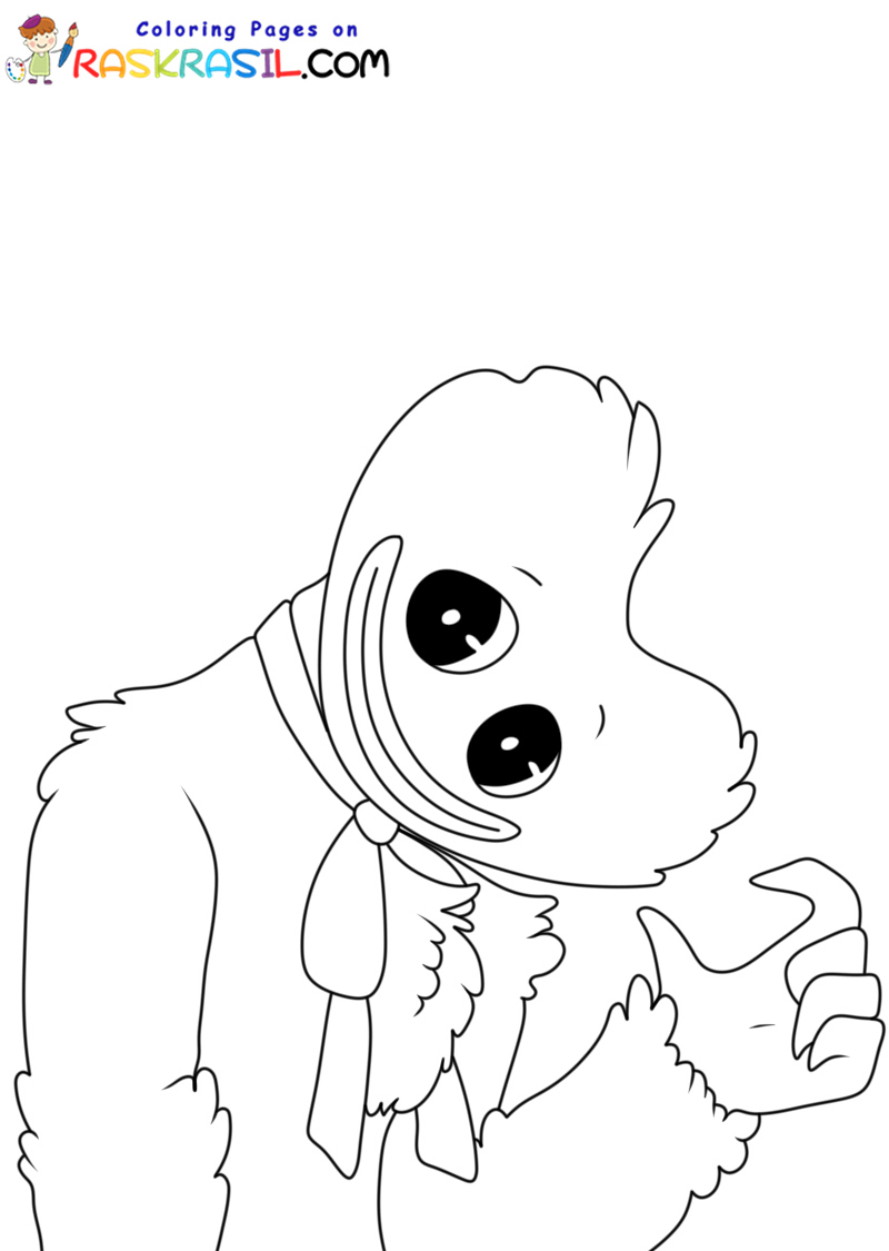 Coloriage Huggy Wuggy à imprimer