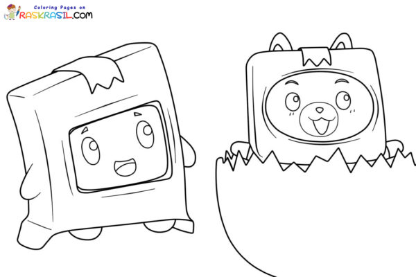 LankyBox Coloring Pages