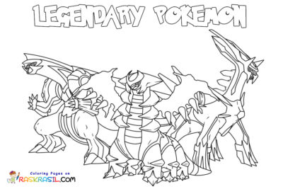 Legendary Pokémon Coloring Pages