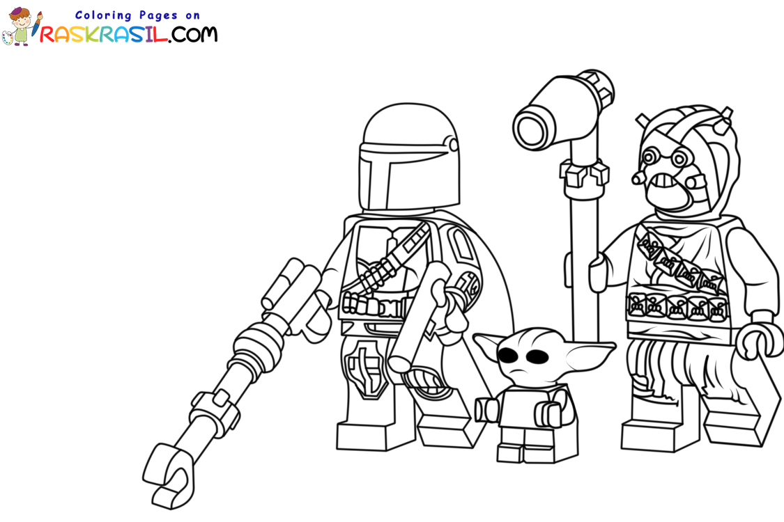 Desenhos de Lego Star Wars para Colorir - 80 imagens para impressão gratuita