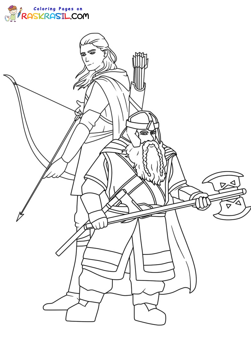 lego lord of the ring coloring pages