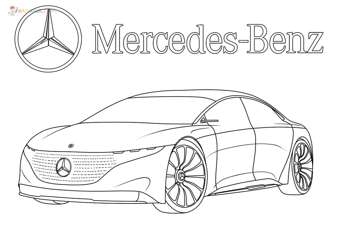 mercedes coloring pages