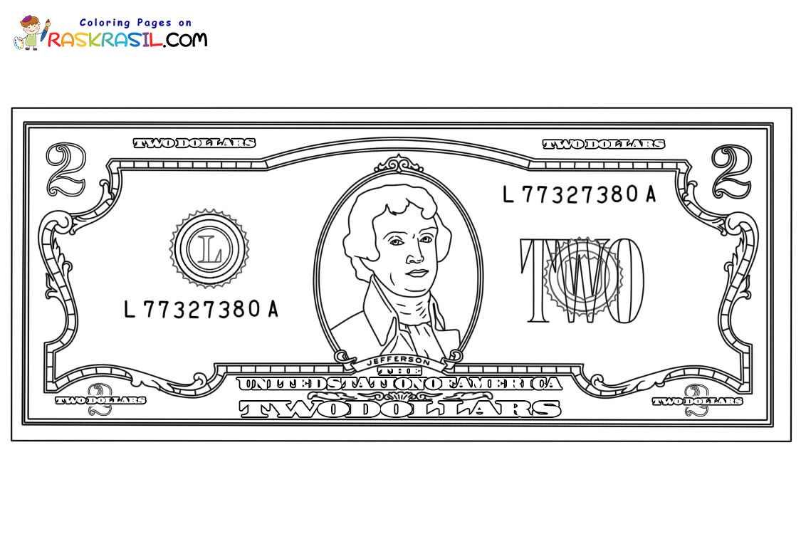 Desenhos de Dinheiro para Colorir - 110 imagens para impressão gratuita