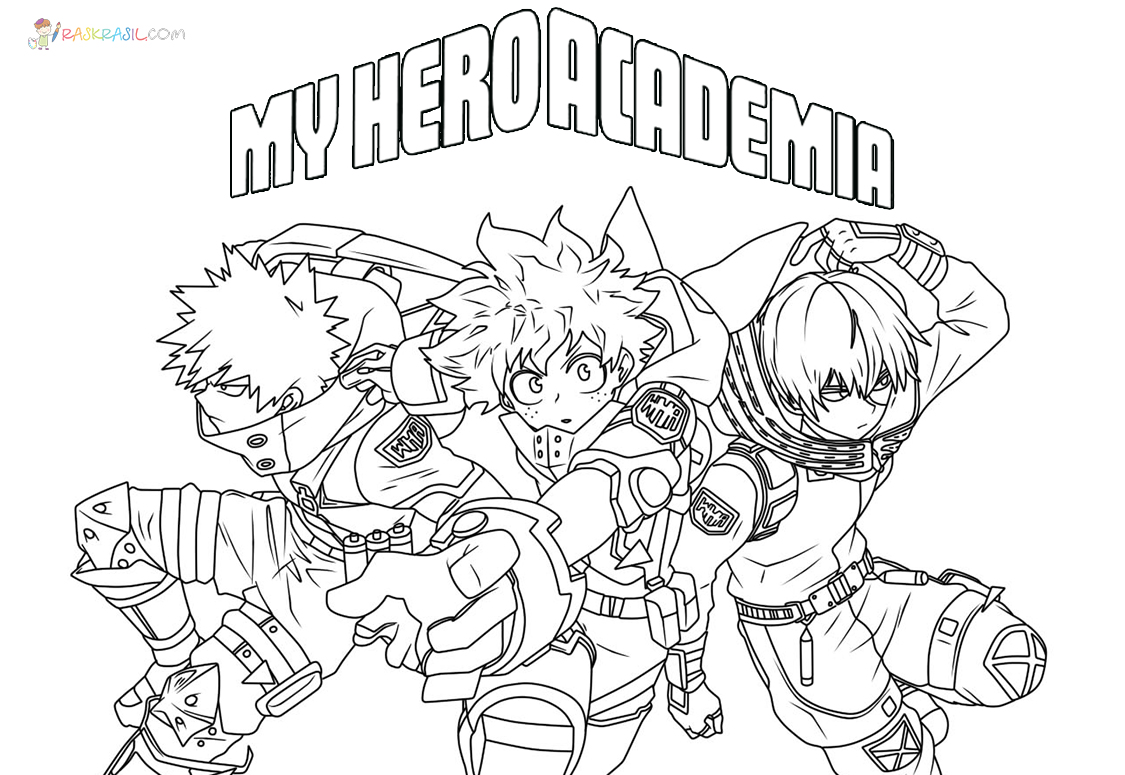 Desenhos de My Hero Academia para Colorir