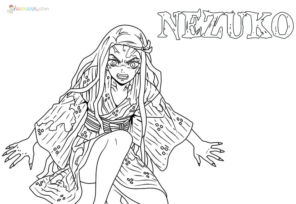 Nezuko Coloring Pages | 65 Picrures Free Printable