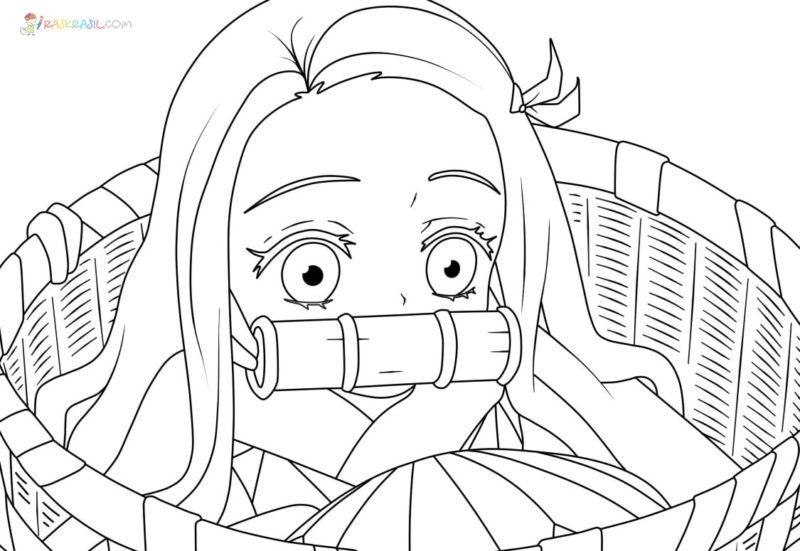 Desenhos de Nezuko Kamado para colorir - 65 imagens impressão grátis