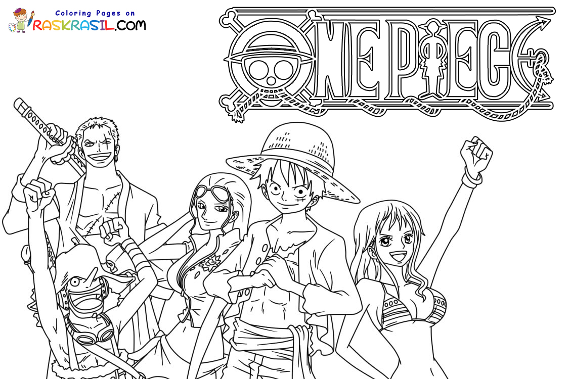 Desenhos do One Piece para Colorir e Pintar - Tudo Para Colorir