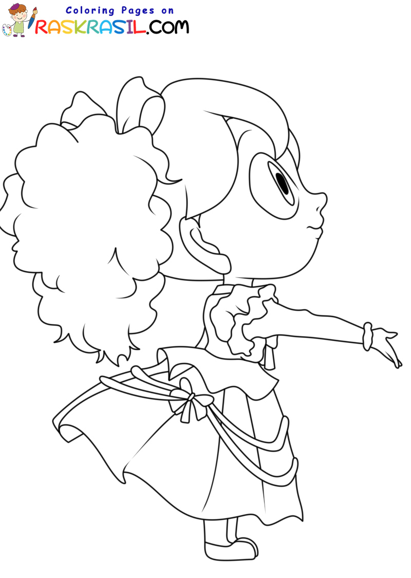 Desenhos de Boneca Poppy para Colorir