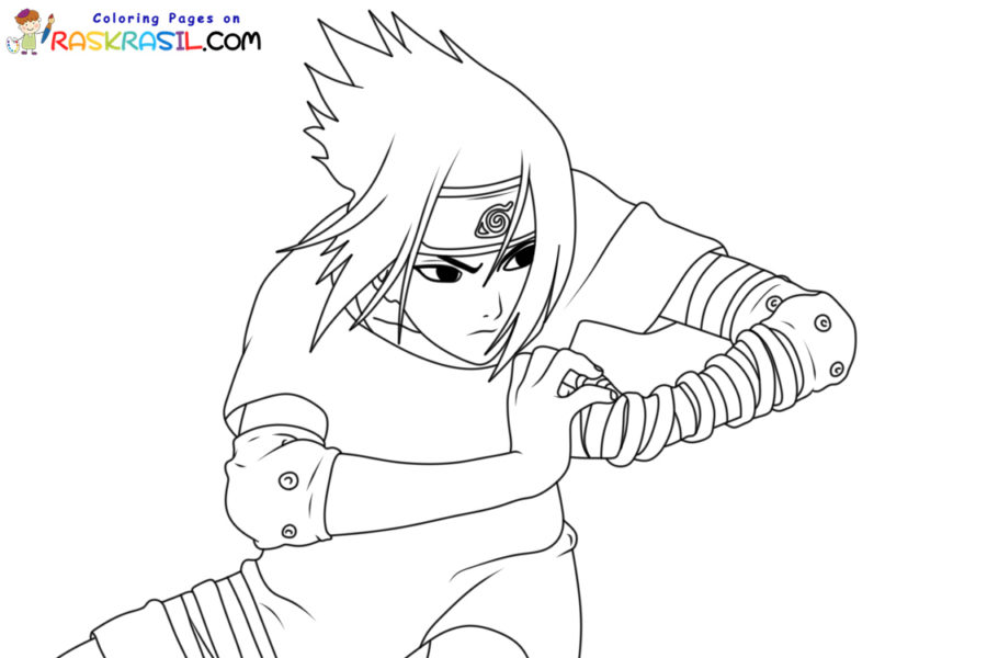Coloriage Sasuke à imprimer gratuits sur Raskrasil.com